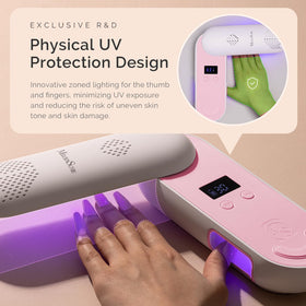 MelodySusie P-Plus20F UV LED Nail Lamp with charging cable