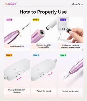 MelodySusie PC100G Nail Drill in a lifestyle setting