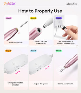 MelodySusie PC100G Nail Drill in use during a manicure