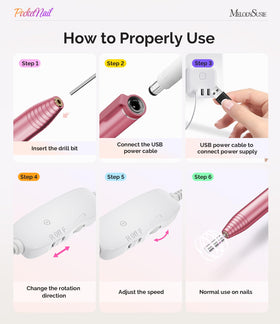 MelodySusie PC100G Nail Drill in use on nails