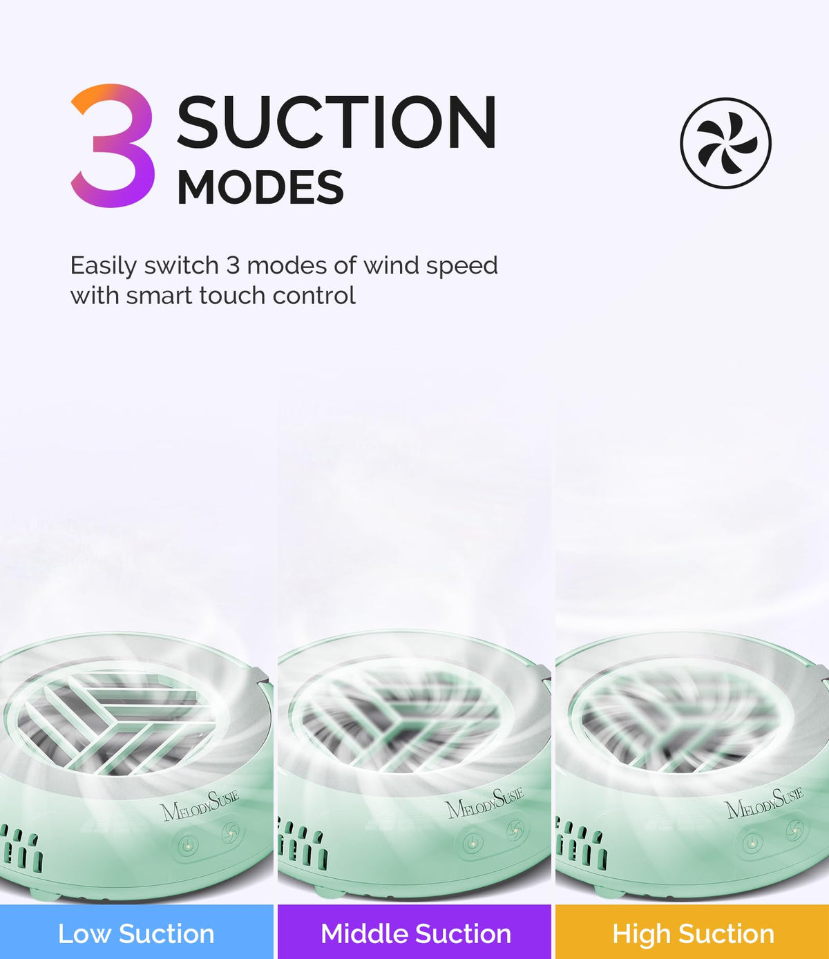 MelodySusie Pocket-Sized Nail Dust Collector HProA in mint green