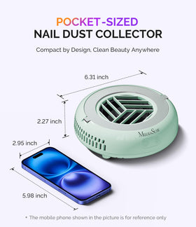 MelodySusie Pocket-Sized Nail Dust Collector HProA touch control panel