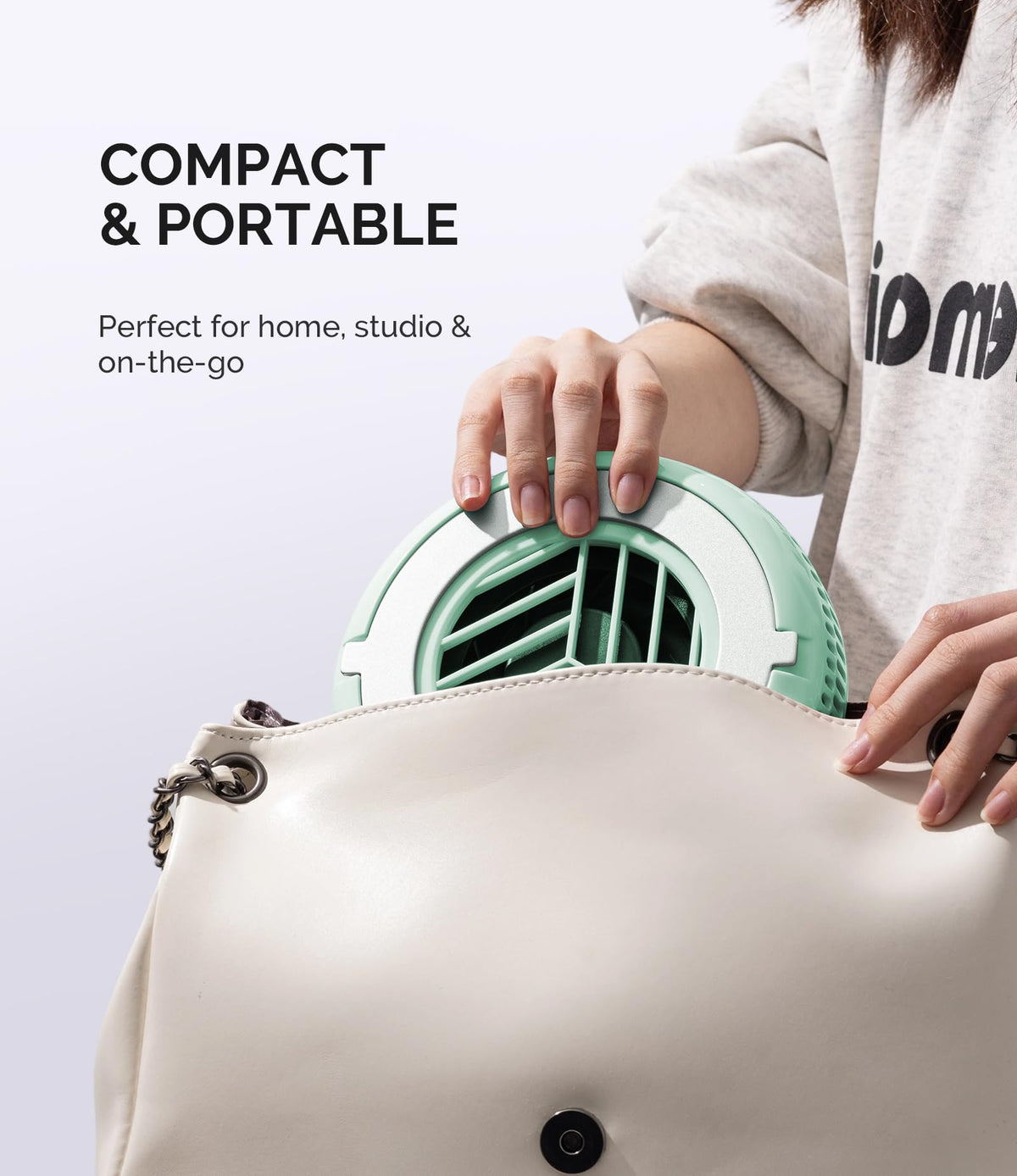 MelodySusie Pocket-Sized Nail Dust Collector HProA with disposable filter papers