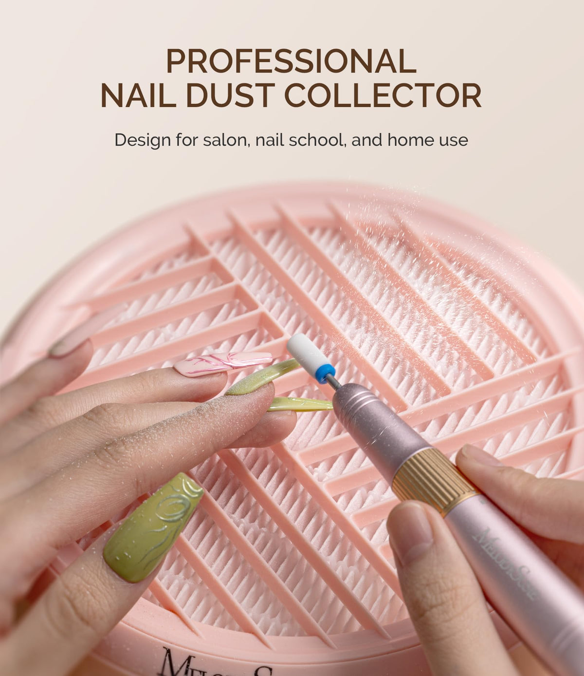 MelodySusie Portable Nail Dust Collector HPro showing suction fan