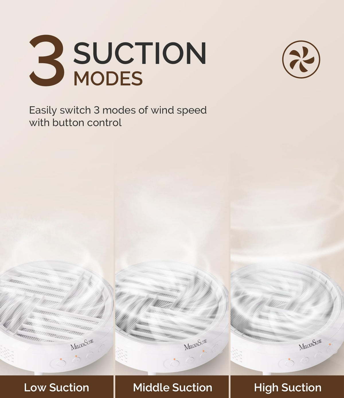 MelodySusie Portable Nail Dust Collector HPro with reusable filter