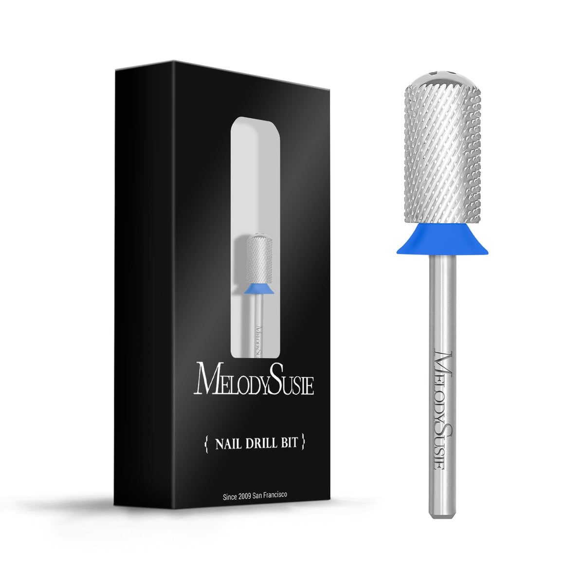 MelodySusie Safety Nail Drill Bits large barrel front view