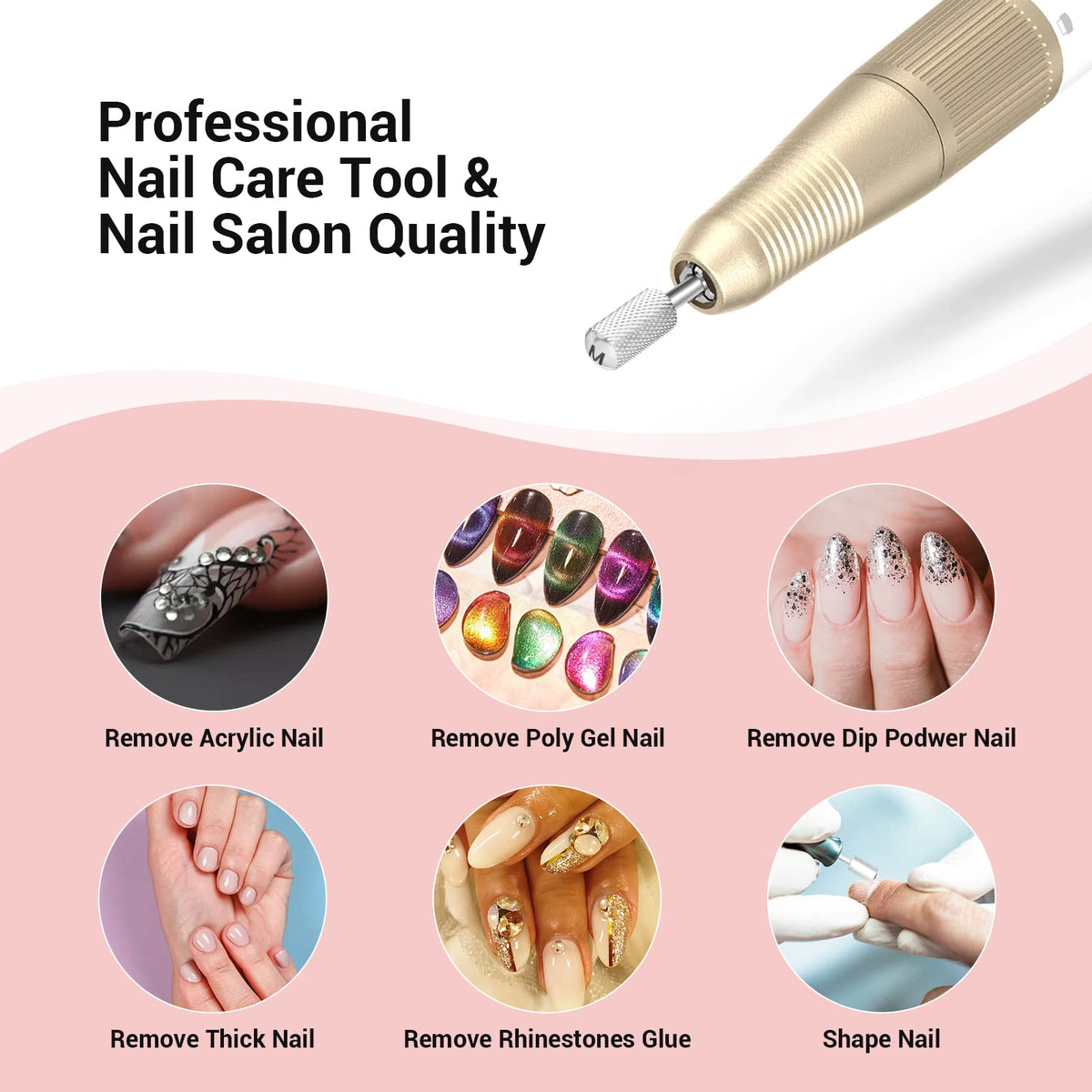 MelodySusie Safety Nail Drill Bits with a focus on quality material