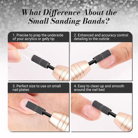 MelodySusie sanding bands arranged in a box