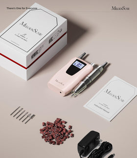 MelodySusie SC320D nail drill in use during manicure