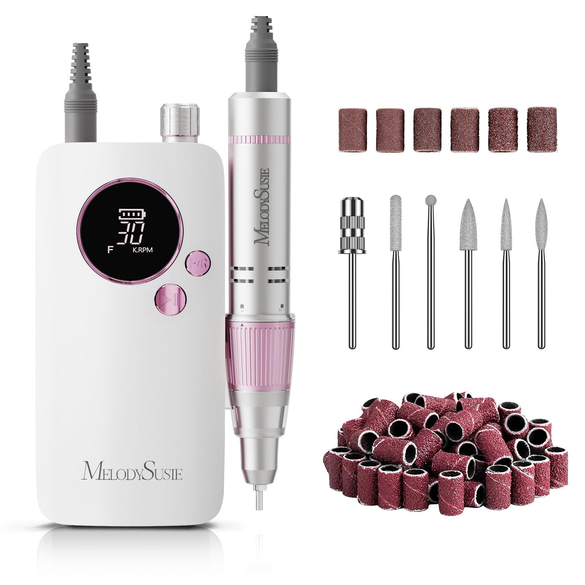 MelodySusie SC320F Nail Drill front view in pink