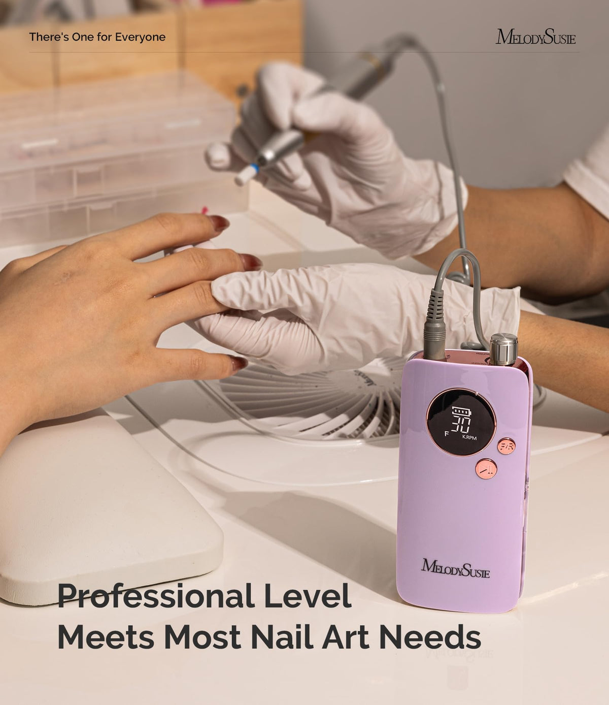 MelodySusie SC320F Nail Drill in rose color