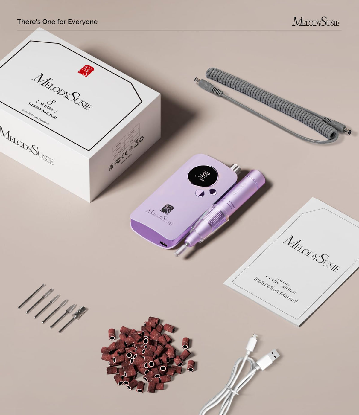 MelodySusie SC320F Nail Drill in rose colour
