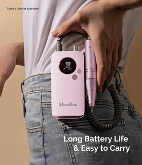 MelodySusie SC320F Nail Drill showing HD LED display