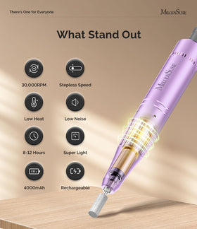 MelodySusie SC320F Nail Drill with clip-on attachment
