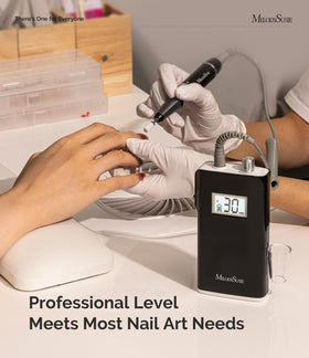 MelodySusie SC320H nail drill with accessories including bits