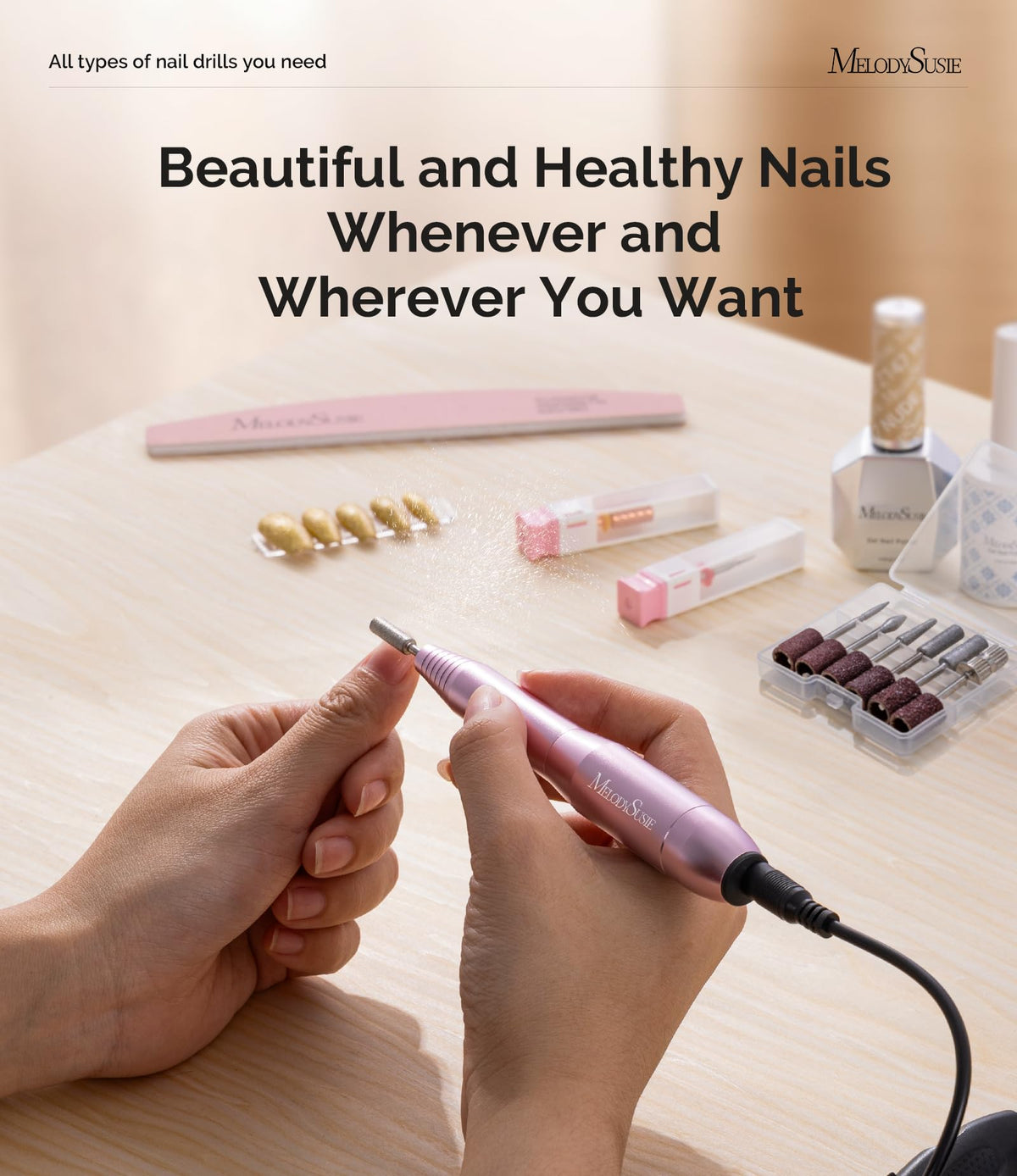 MelodySusie USB Nail Drill PC120I package contents