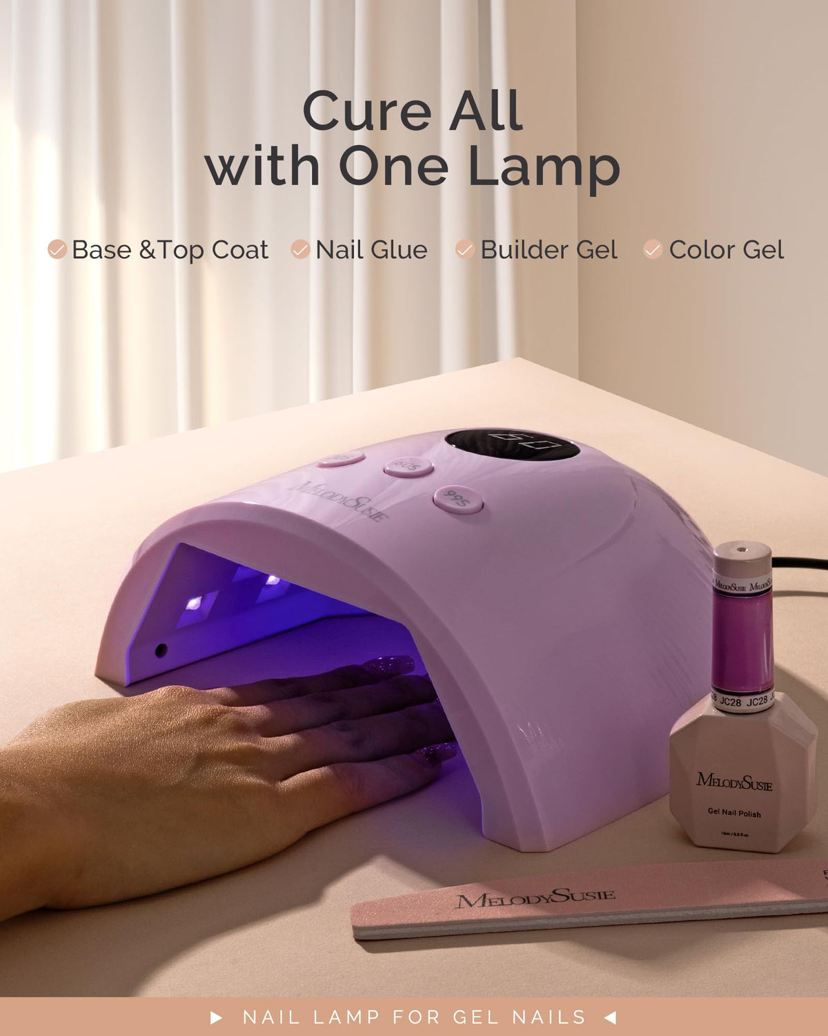 MelodySusie UV Nail Lamp P-Plus30F side view