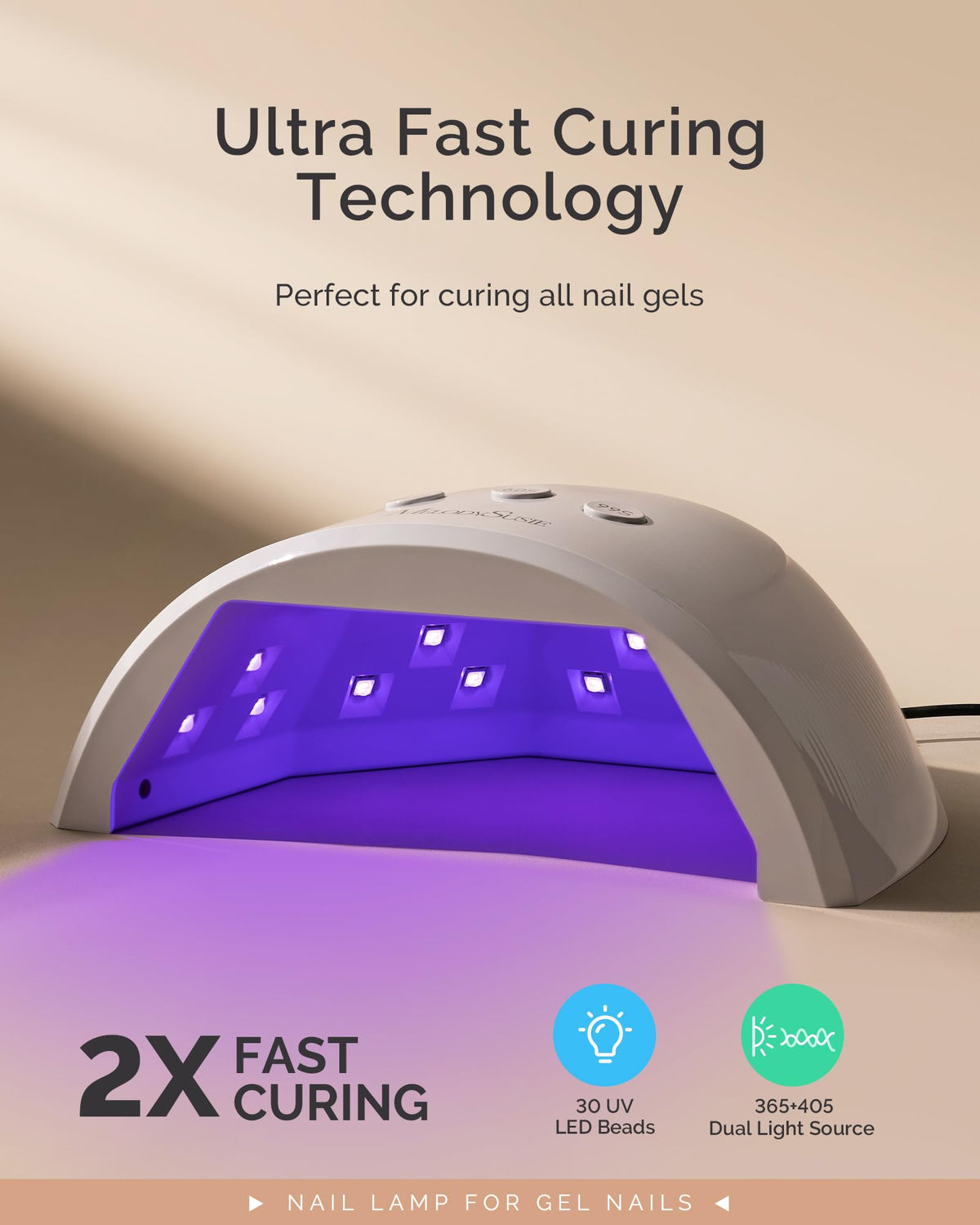 MelodySusie UV Nail Lamp P-Plus30F timer settings