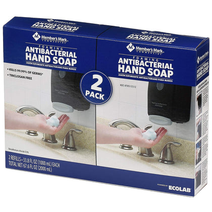 MEMBER'S MARK Commercial Foaming Antibacterial Hand Soap refill pack front view