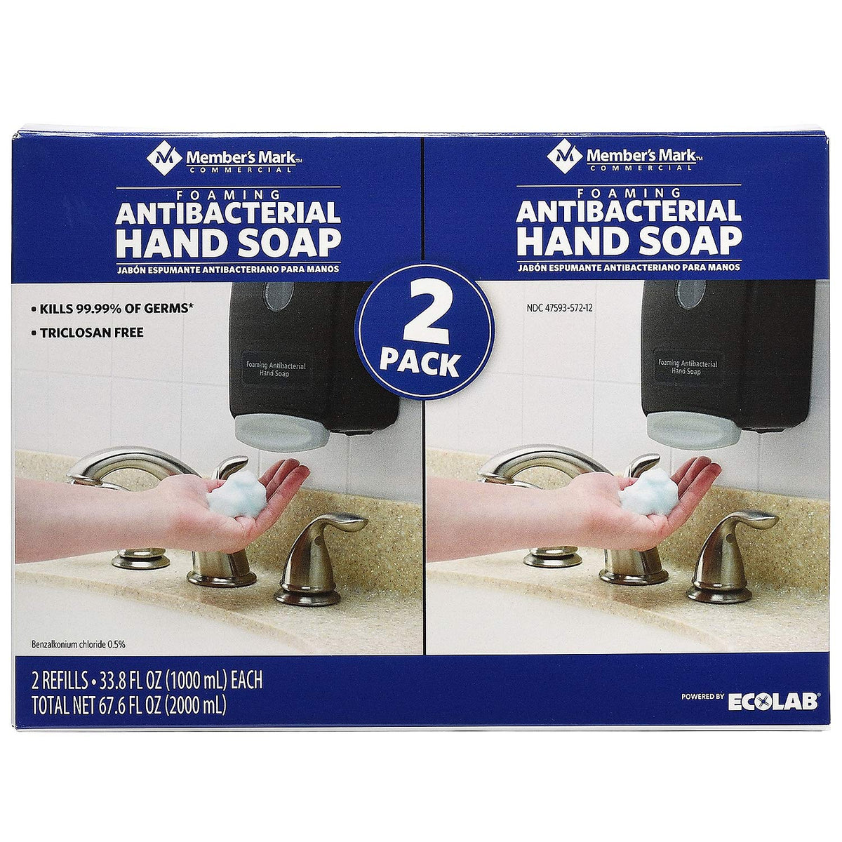 MEMBER'S MARK foaming hand soap dispenser with citrus scent