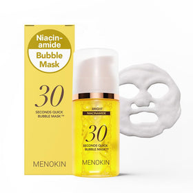 MENOKIN 30 Seconds Bubble Mask front view with packaging