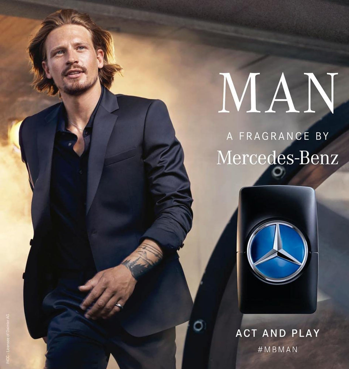 Mercedes Benz Man Eau de Toilette bottle side view