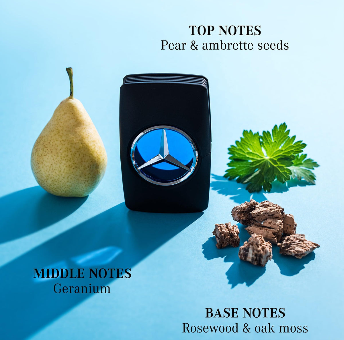 Mercedes Benz Man Eau de Toilette close-up of label