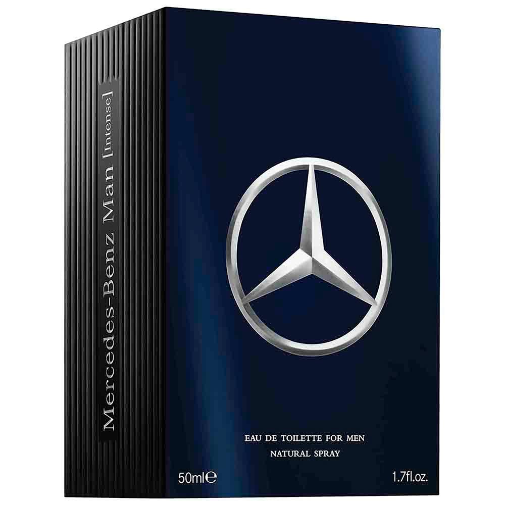 Mercedes Benz Man Intense bottle with background elements