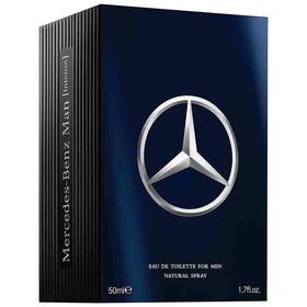 Mercedes Benz Man Intense bottle with background elements