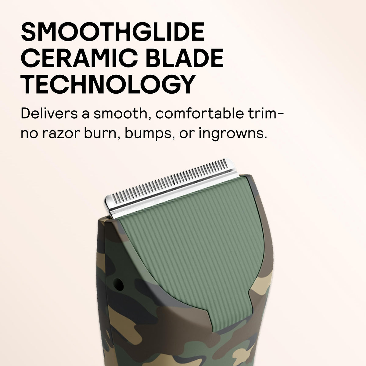 MERIDIAN The Trimmer Original body hair trimmer in use during a shower