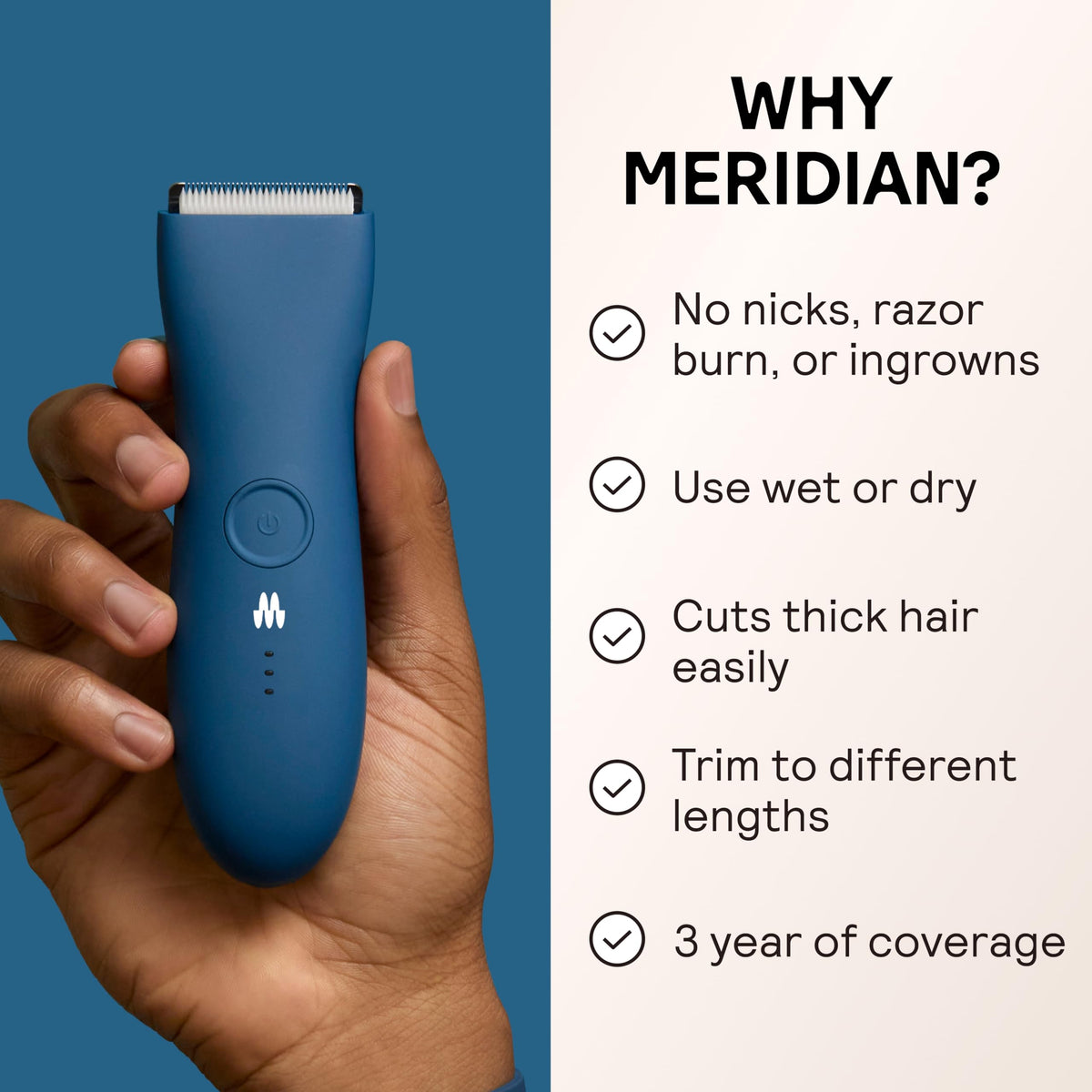 MERIDIAN The Trimmer Original side view showing adjustable guides