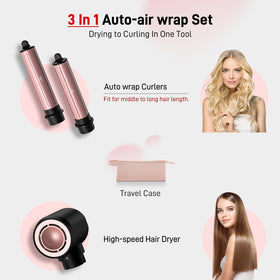 MESCOMB 3 in 1 Air Styler in travel case