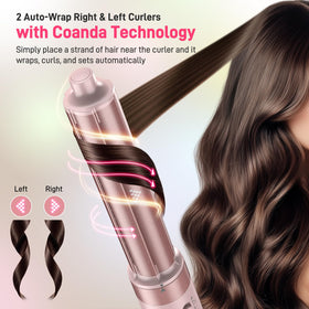MESCOMB 5-in-1 Hot Air Styler in use on hair