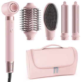 MESCOMB 5-in-1 Hot Air Styler with oval brush front view