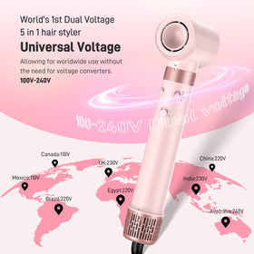 MESCOMB 5-in-1 Hot Air Styler with travel bag