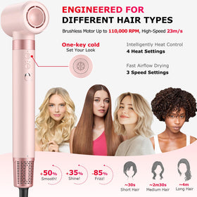 MESCOMB Hot Air Styler compact design for travel