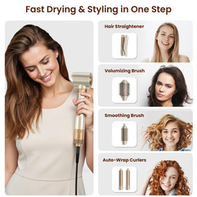 MESCOMB Hot Air Styler side view showing the ceramic panel