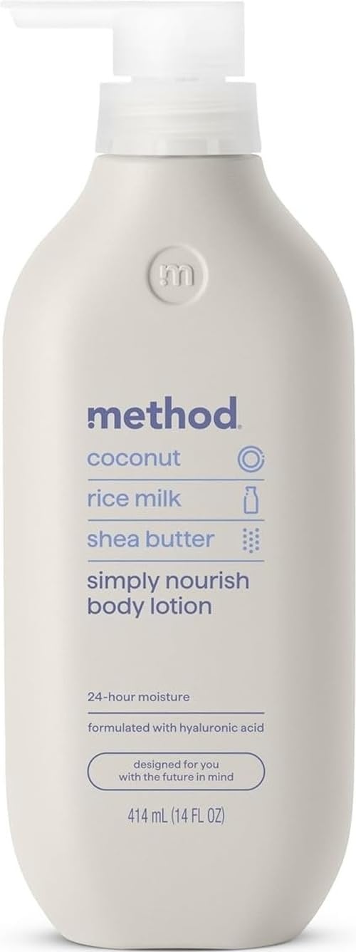 Method Body Lotion Simply Nourish front view with pump