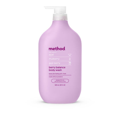 Method Body Wash Berry Balance 28 fl oz front view
