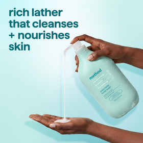 Method Body Wash Coco Twist 28 fl oz in shower setting