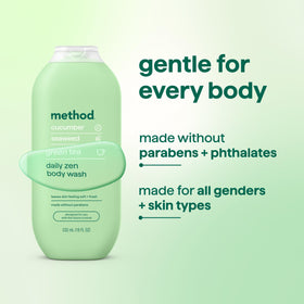 Method Body Wash Daily Zen in bathroom setting