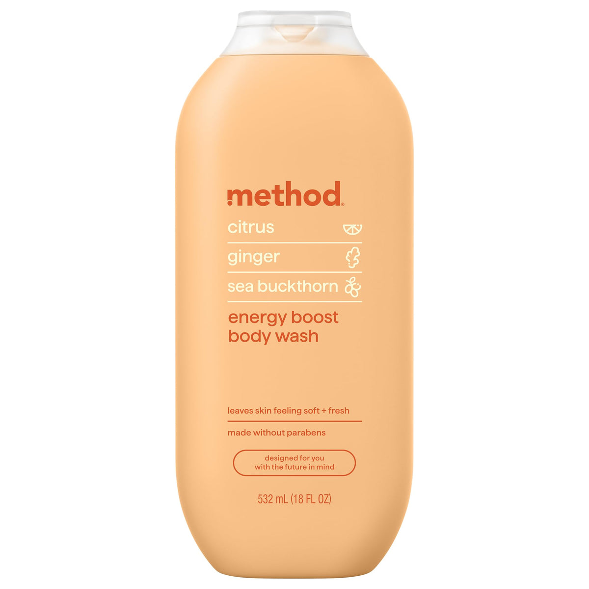 Method Body Wash Energy support 18 fl oz front view