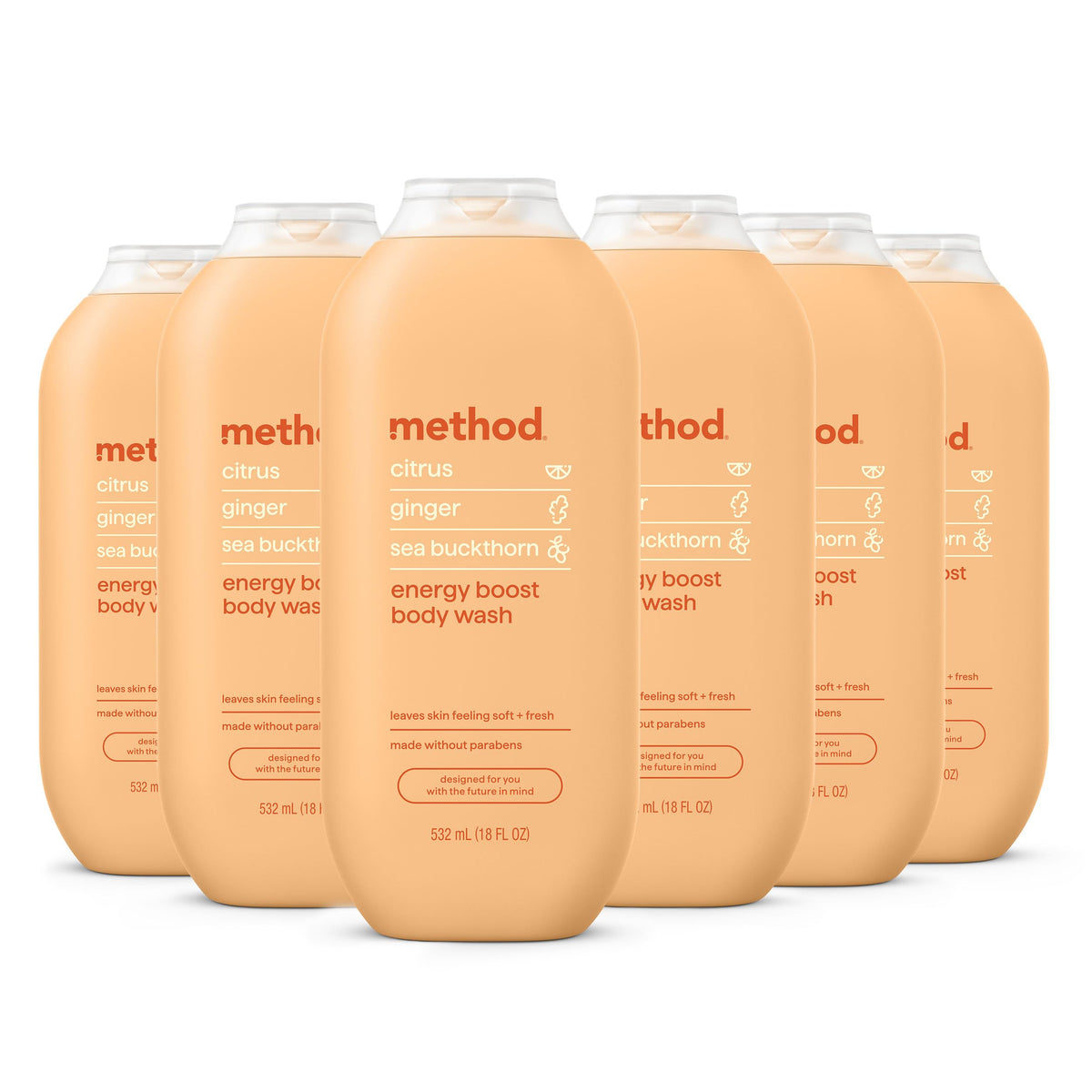 Method Body Wash Energy support 18 fl oz front view