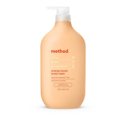 Method Body Wash Energy support 28 fl oz front view