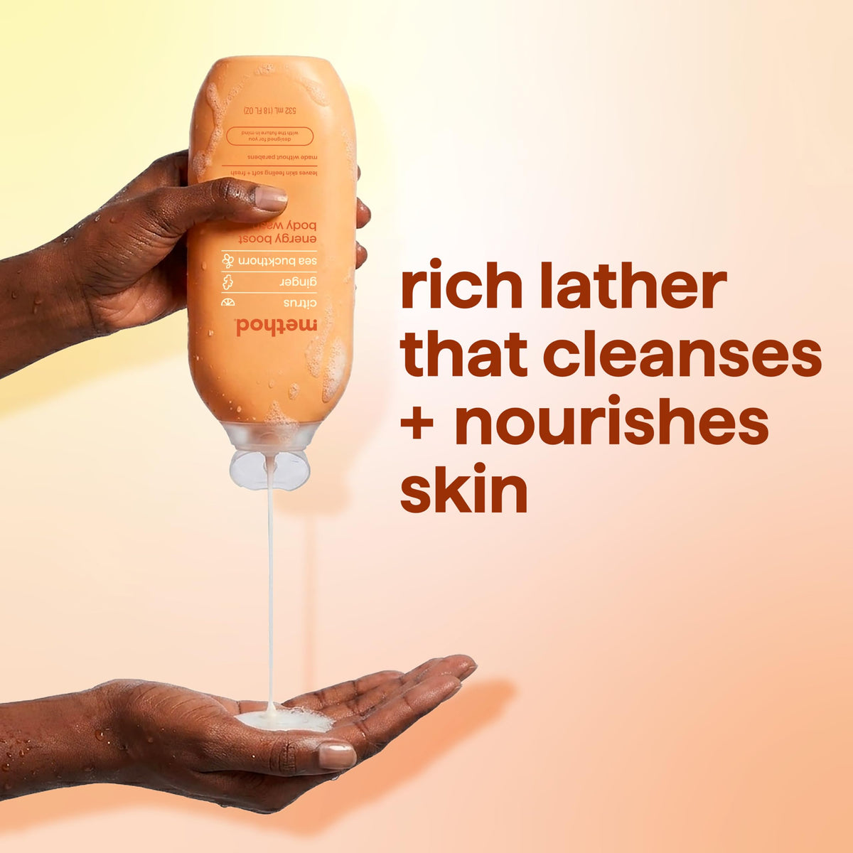 Method Body Wash Energy support texture close-up