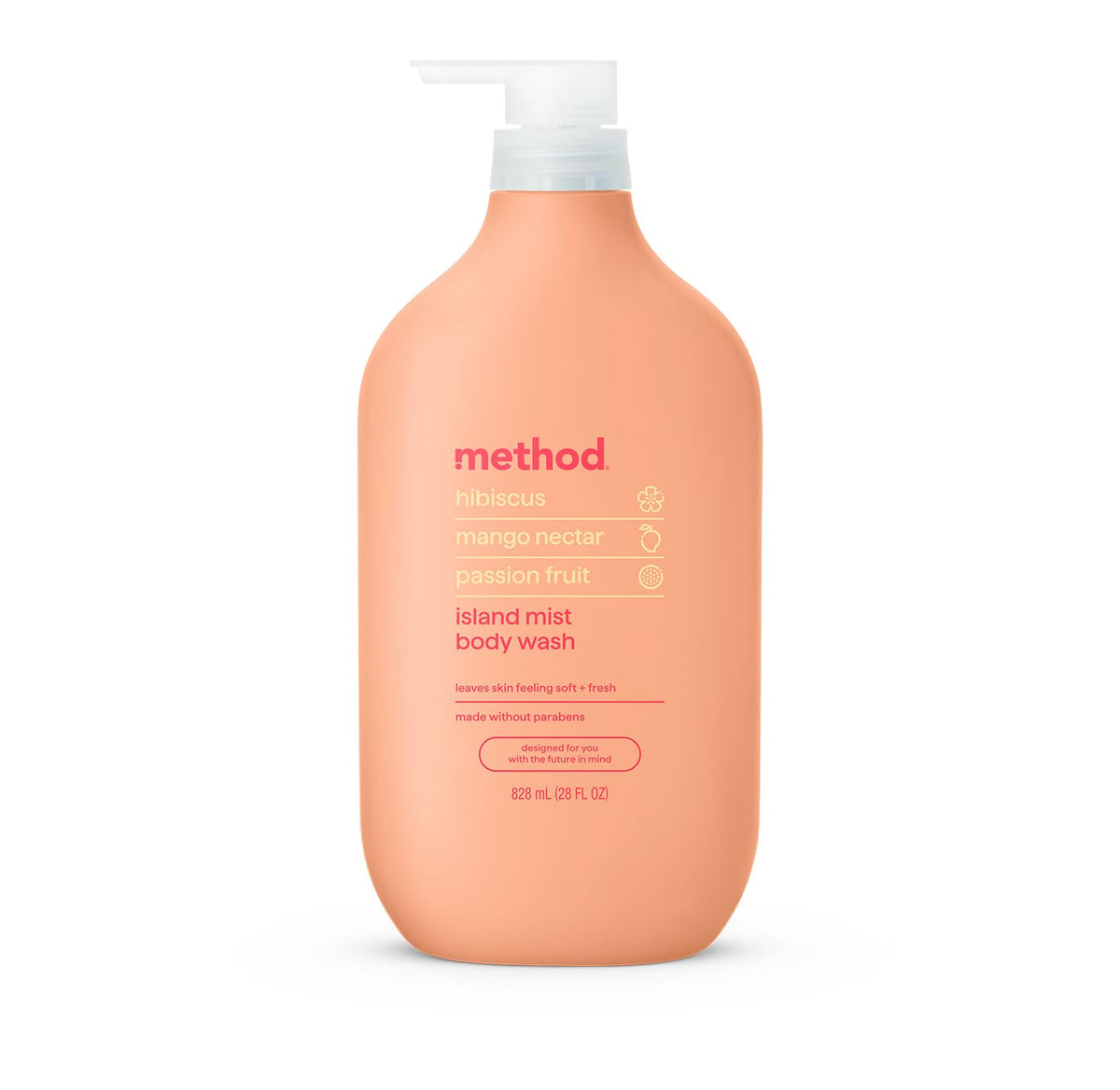 Method Body Wash Island Mist 28 fl oz front view