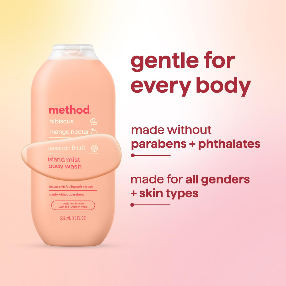 Method Body Wash Island Mist ingredients list