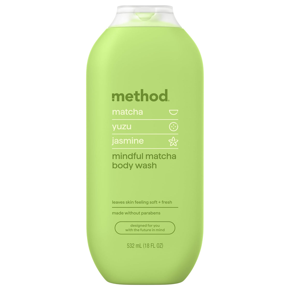 Method Body Wash Mindful Matcha 18 fl oz front view