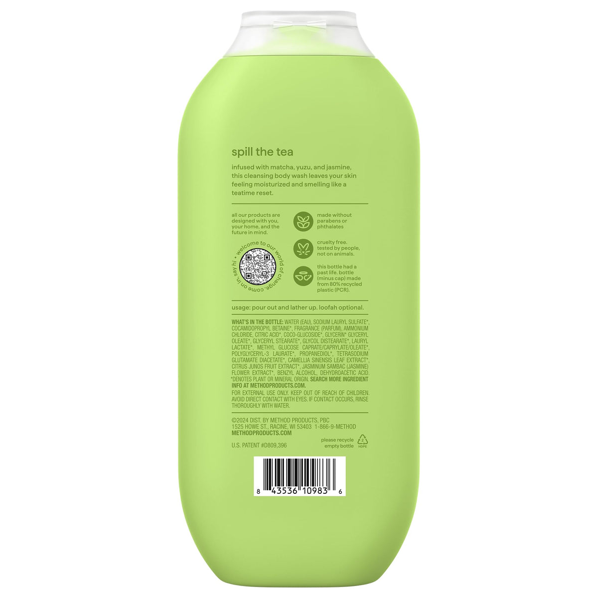Method Body Wash Mindful Matcha lifestyle scene
