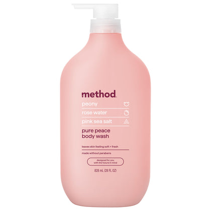 Method Body Wash Pure Peace 28 oz front view bottle